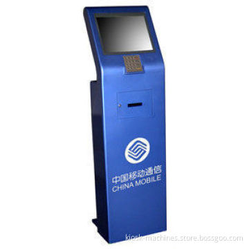 Touchscreen Kiosks For Queue Management System With Metal Keypad And Thermal Printer